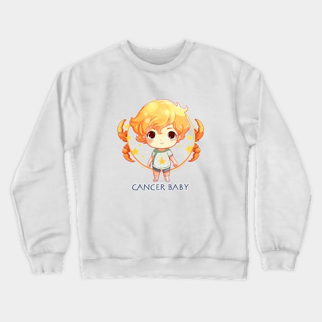 Cancer Baby 1 Crewneck Sweatshirt by JessCrafts